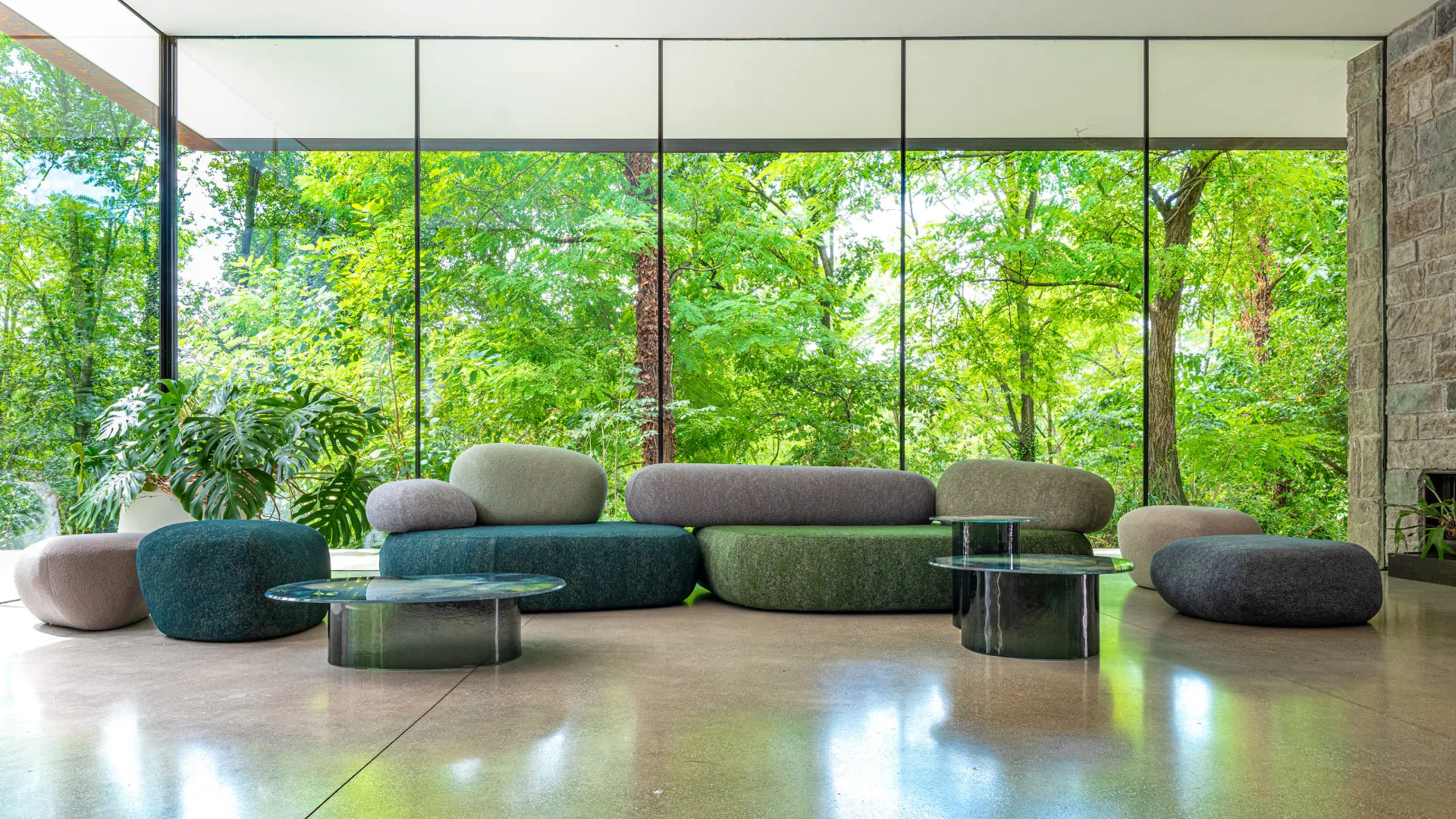 Canapé modulable Moroso Pebble Rubble par Front — Maison Esclavissat Mâcon