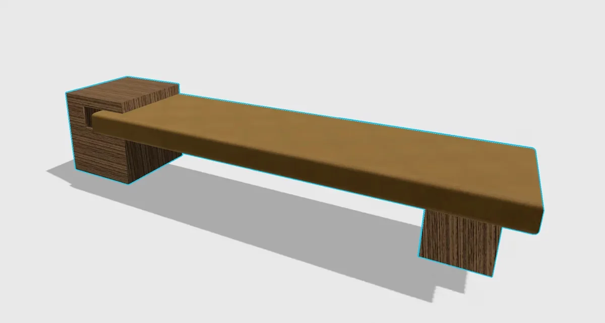 TAK-TIK 2.0 — banquette noyer création Maison Esclavissat Mâcon