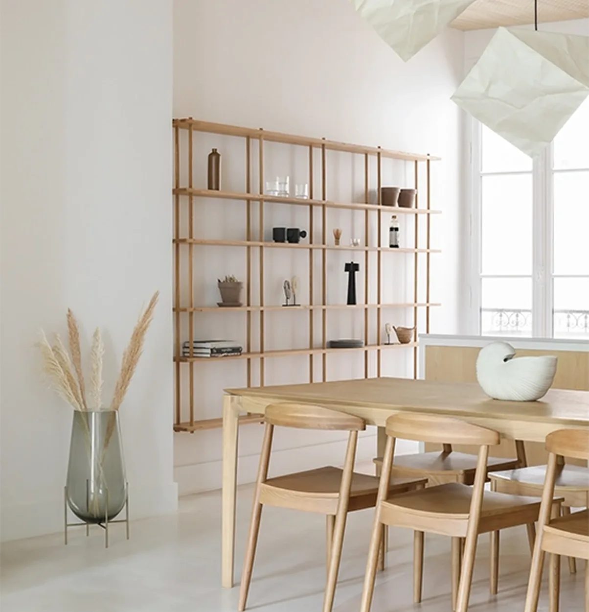 Salle à manger japonisante en chaux Ressource — Maison Esclavissat Mâcon