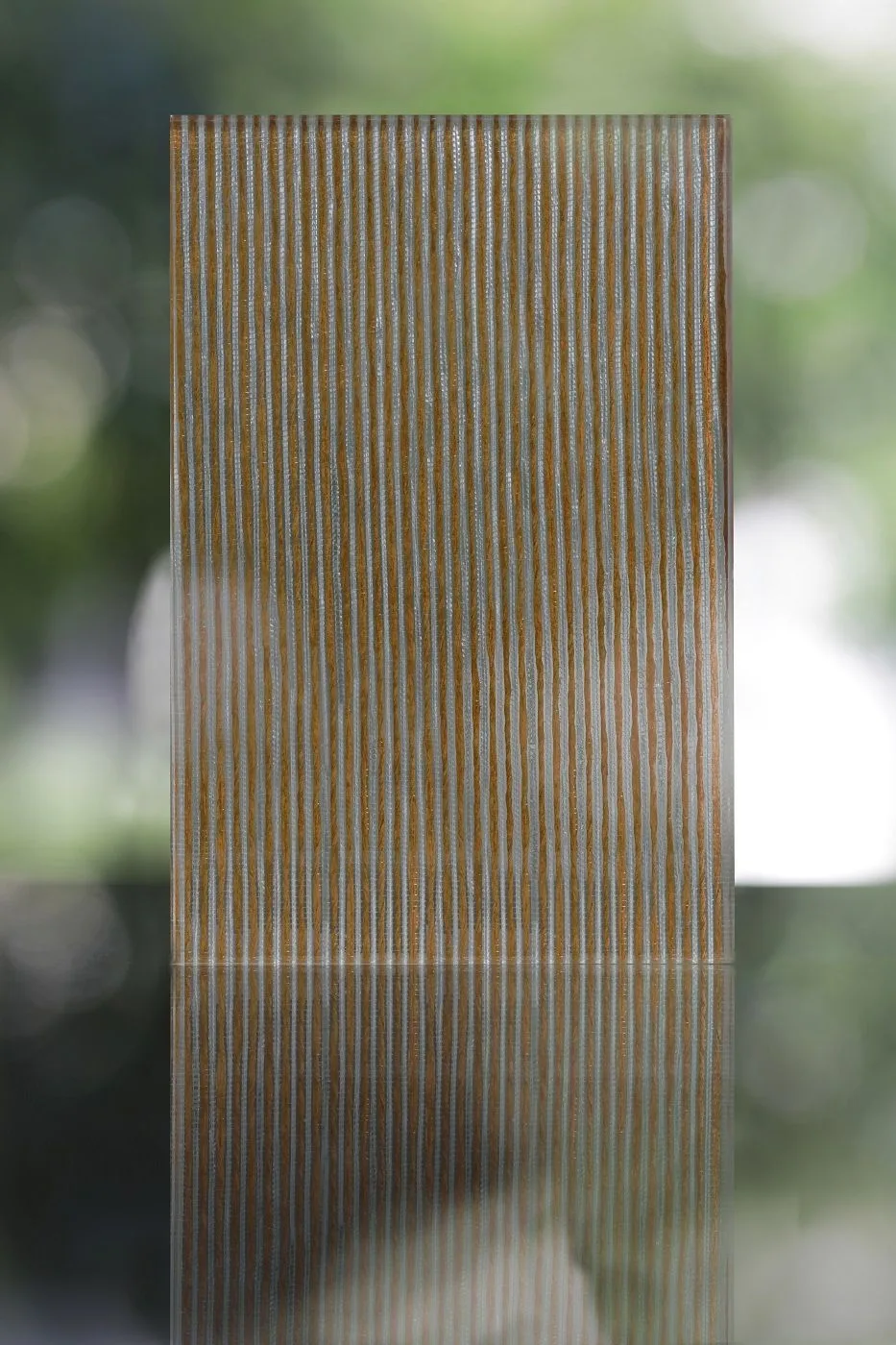 Fusion Bisson Bruneel — tissu intégré entre deux verres extra-blancs