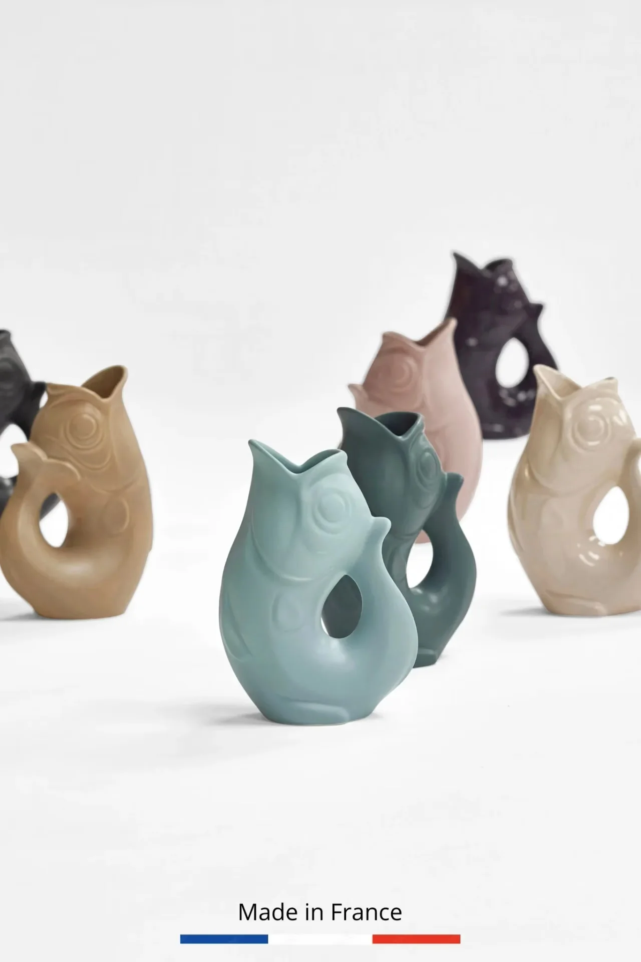 Carafes Glouglou Faïencerie de Charolles — Maison Esclavissat Mâcon
