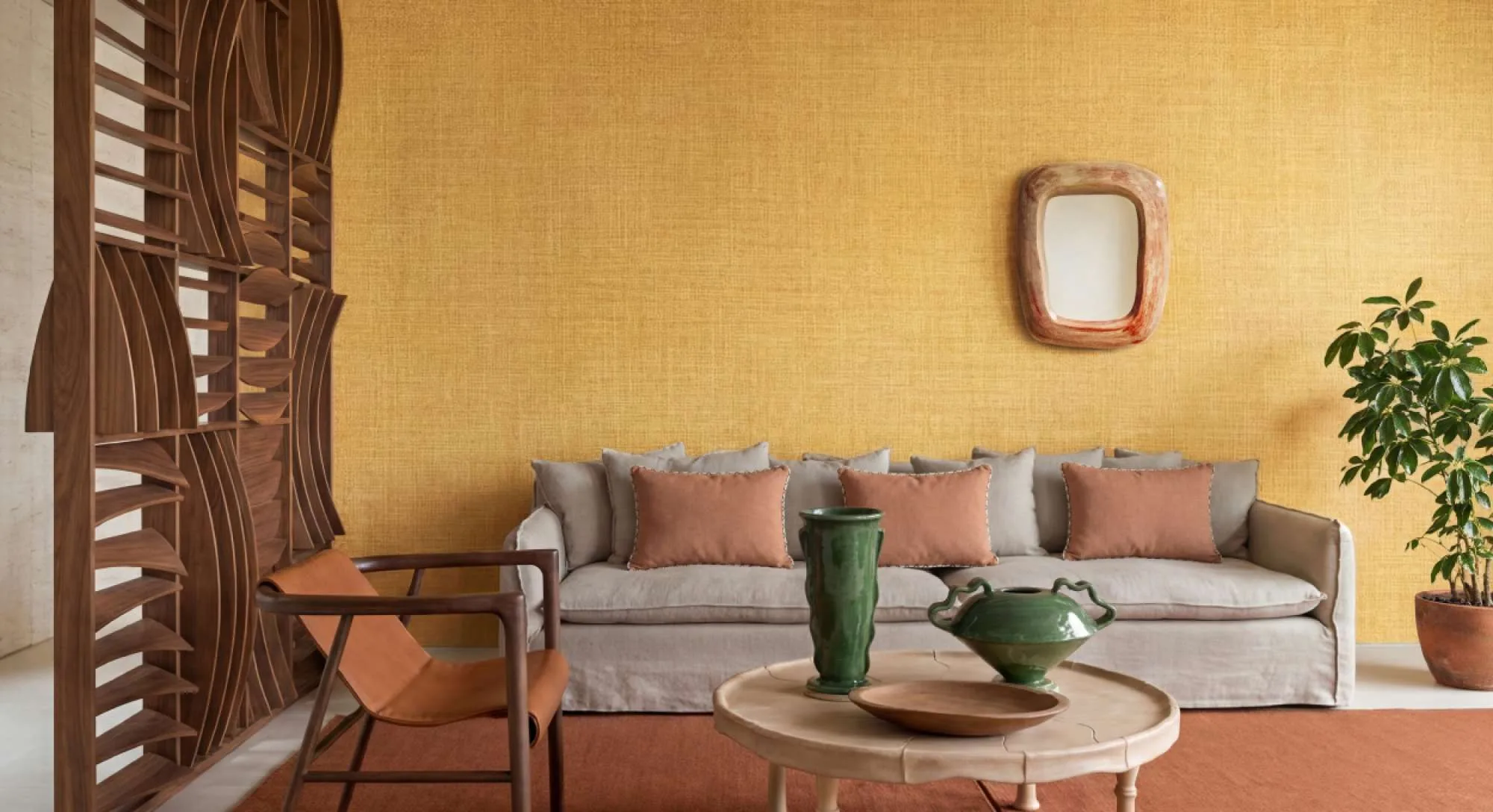 Papier peint Élitis fibres naturelles Collection MUR — Maison Esclavissat Mâcon