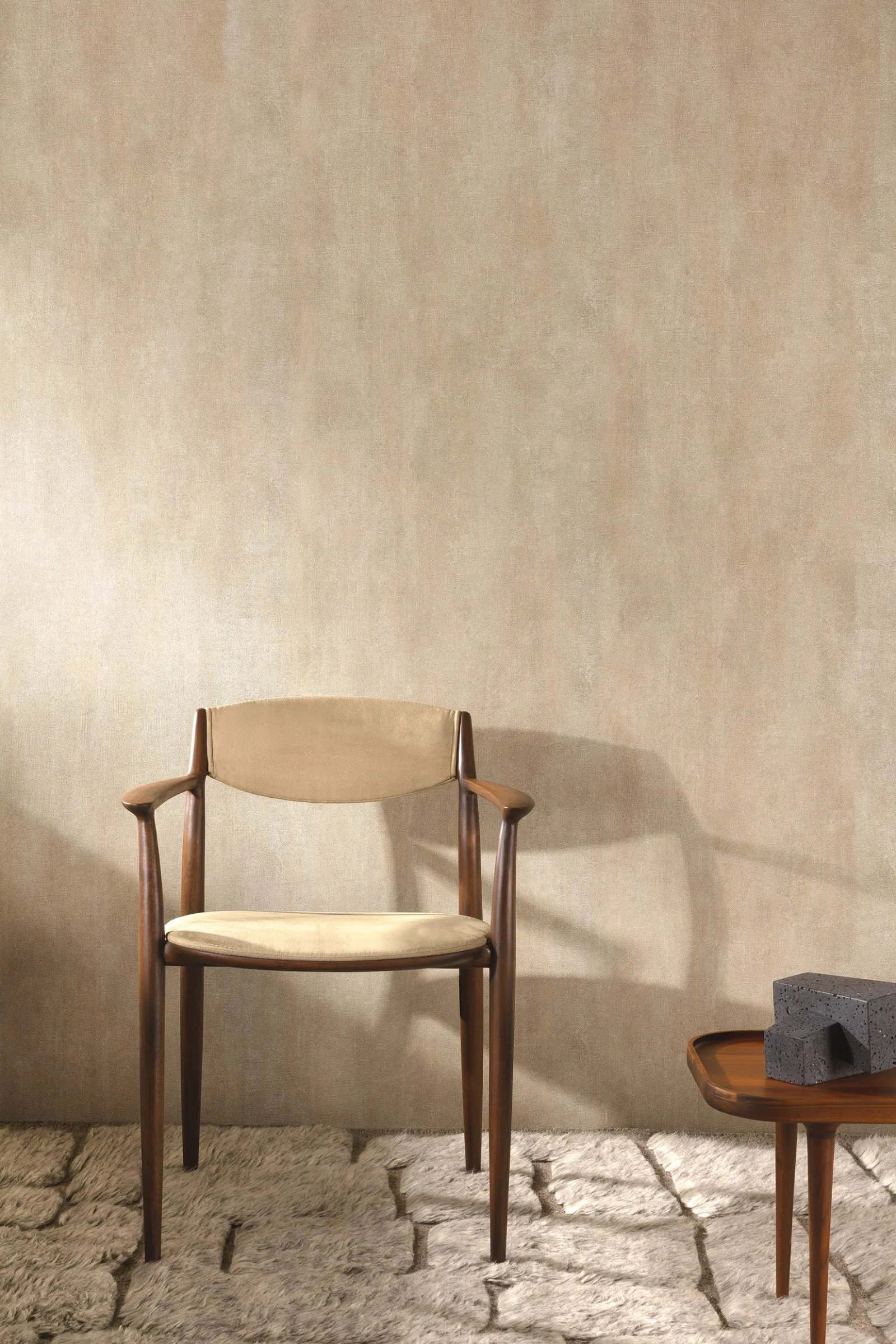 Papier peint Eko Lark texture naturelle — Collection Erosion, Khrôma by Masureel