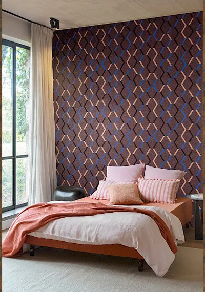 Papier peint Masureel collection Poemas — Zigzag — Maison Esclavissat Mâcon