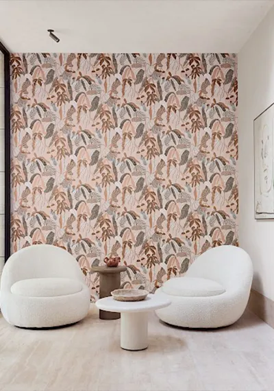 Papier peint Masureel collection Romance — Ninfa — Maison Esclavissat Mâcon