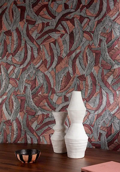 Papier peint Masureel collection Romance — Pennas — Maison Esclavissat Mâcon