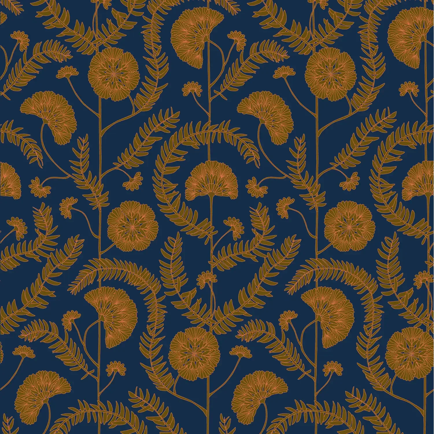 Papier peint Ressource Faune & Flore motif Anna AA01 — Maison Esclavissat Mâcon