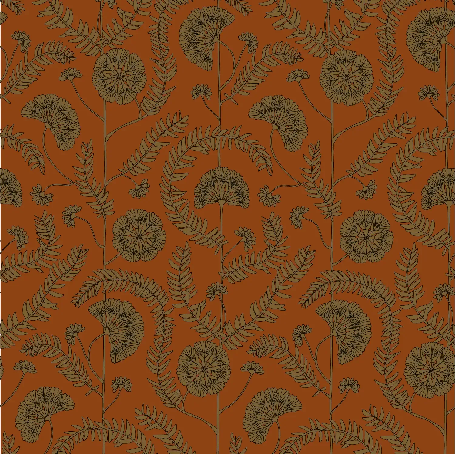 Papier peint Ressource Faune & Flore motif Anna AA05 — Maison Esclavissat Mâcon