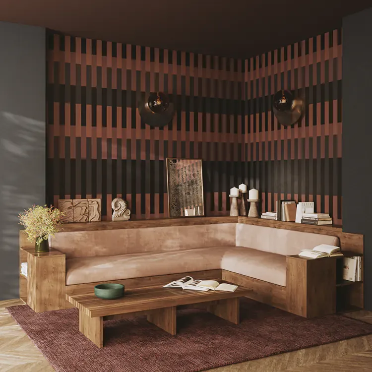 Papier peint Ressource collection La Rayure — Maison Esclavissat Mâcon