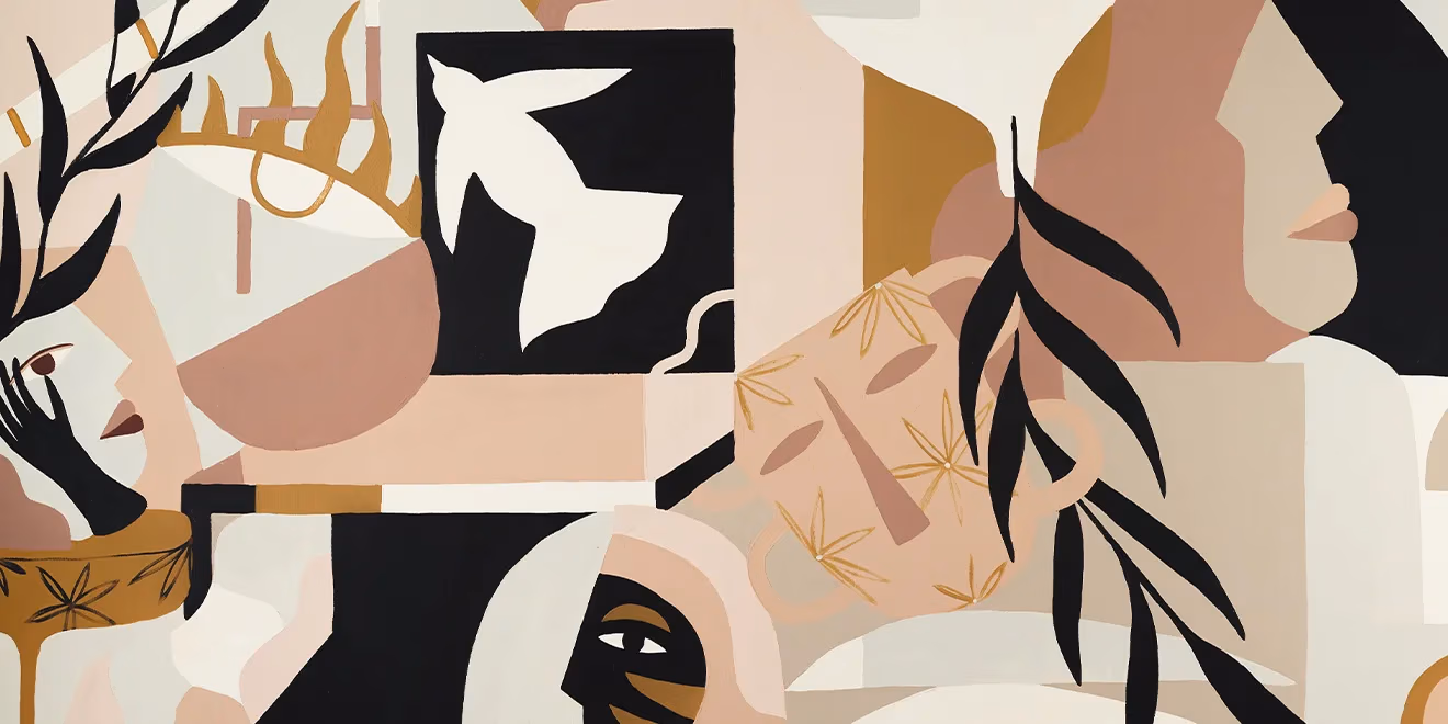 Papier peint Ressource Madi motif État d'Âme Original — Maison Esclavissat Mâcon