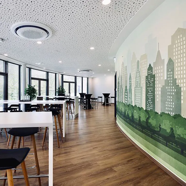Papier peint Wall & Deco — décor panoramique contemporain — Maison Esclavissat Mâcon