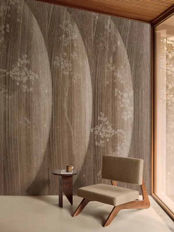 Papier peint Wall & Deco collection In Brown We Trust — motif Atmosfere — Maison Esclavissat Mâcon