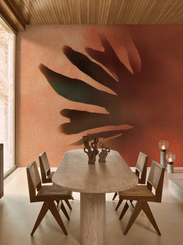 Papier peint Wall & Deco collection In Brown We Trust — motif Eclisse — Maison Esclavissat Mâcon