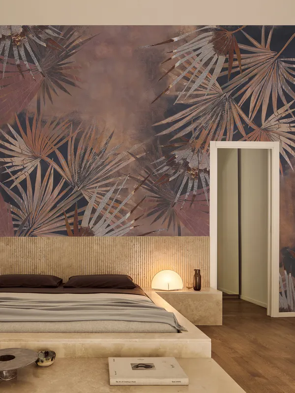 Papier peint Wall & Deco collection In Brown We Trust — motif Evoking — Maison Esclavissat Mâcon