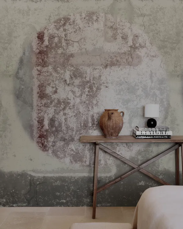 Papier peint Wall & Deco collection Mediterraneo — motif Concreté — Maison Esclavissat Mâcon