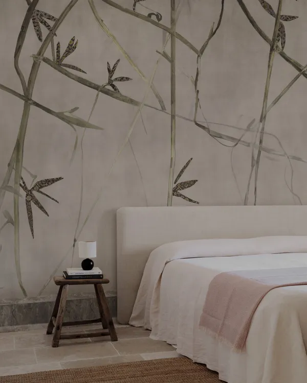 Papier peint Wall & Deco collection Mediterraneo — motif Ombra Lieve — Maison Esclavissat Mâcon