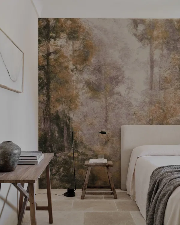 Papier peint Wall & Deco collection Mediterraneo — motif Pineto — Maison Esclavissat Mâcon