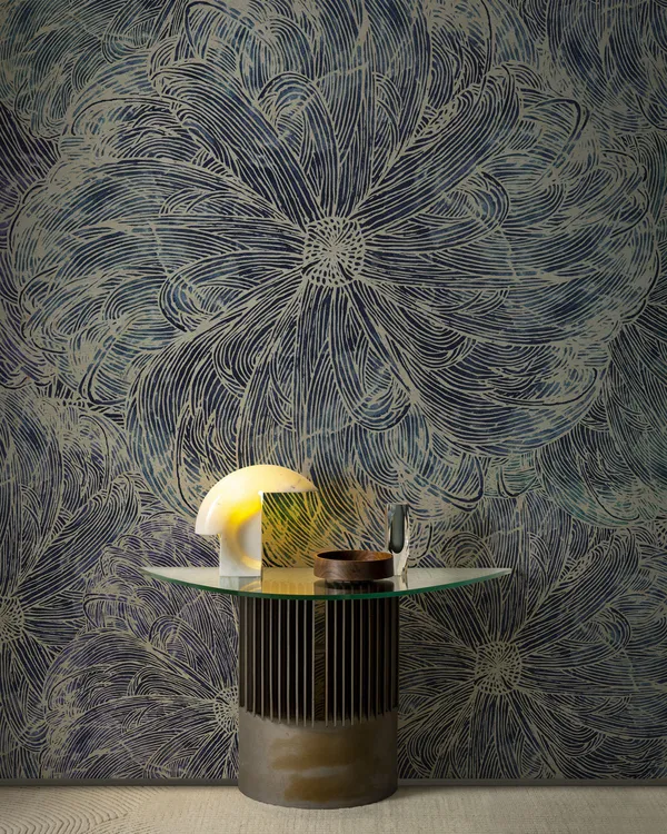 Papier peint Wall & Deco collection Mid Century Glam — motif Macrò — Maison Esclavissat Mâcon
