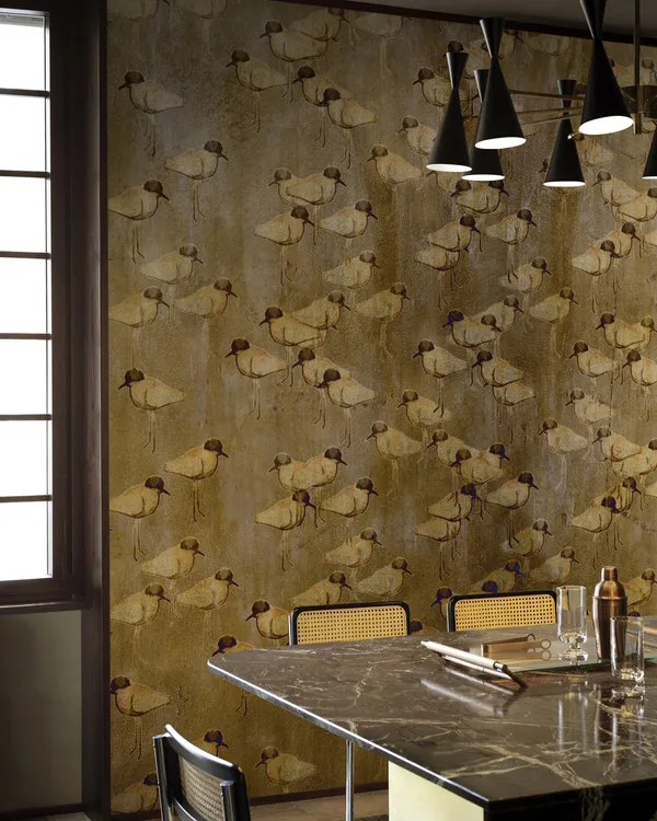 Papier peint Wall & Deco collection Mid Century Glam — motif Savanna Grace — Maison Esclavissat Mâcon