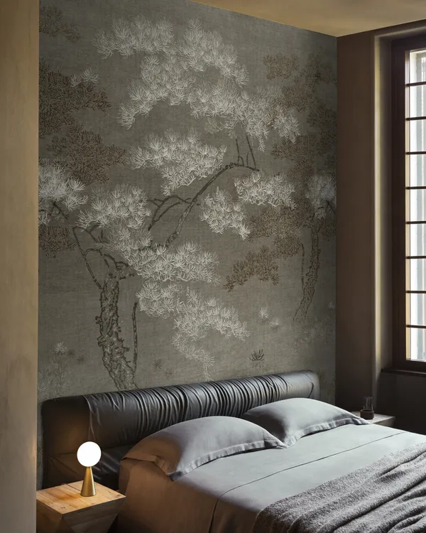Papier peint Wall & Deco collection Mid Century Glam — motif Sereno — Maison Esclavissat Mâcon