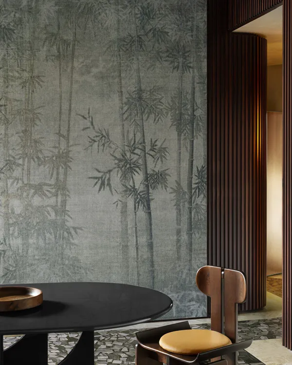 Papier peint Wall & Deco collection Mid Century Glam — motif Sound of Silence — Maison Esclavissat Mâcon