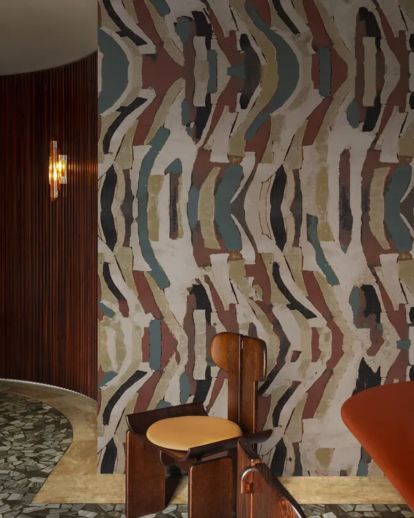 Papier peint Wall & Deco collection Mid Century Glam — motif Turbolence — Maison Esclavissat Mâcon
