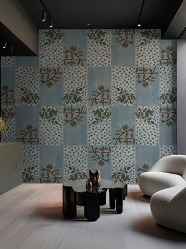 Papier peint Wall & Deco collection Modern Roots — motif Turn Around — Maison Esclavissat Mâcon