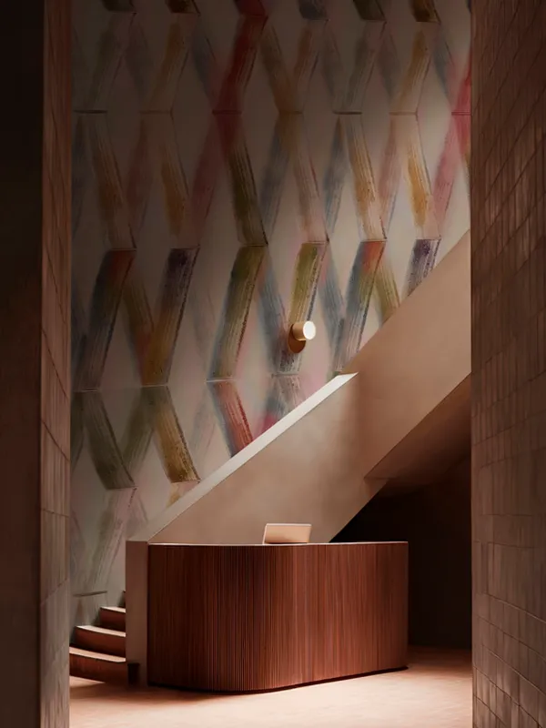 Papier peint Wall & Deco collection Mother Earth — motif Black Krosselight — Maison Esclavissat Mâcon