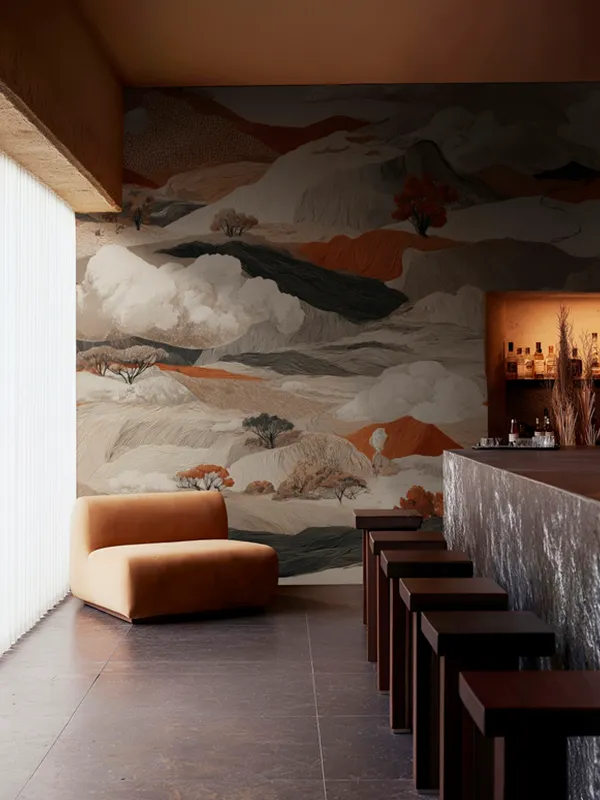 Papier peint Wall & Deco collection Mother Earth — motif Cloudscape — Maison Esclavissat Mâcon