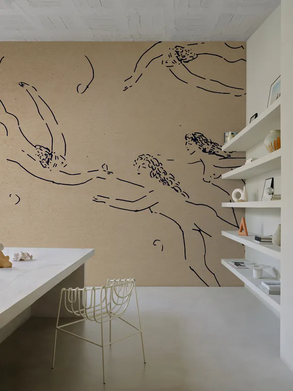 Papier peint Wall & Deco collection Soulful Minimalism — motif Danae — Maison Esclavissat Mâcon