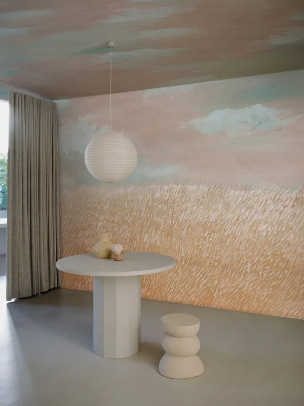 Papier peint Wall & Deco collection Soulful Minimalism — motif Il colore del grano — Maison Esclavissat Mâcon