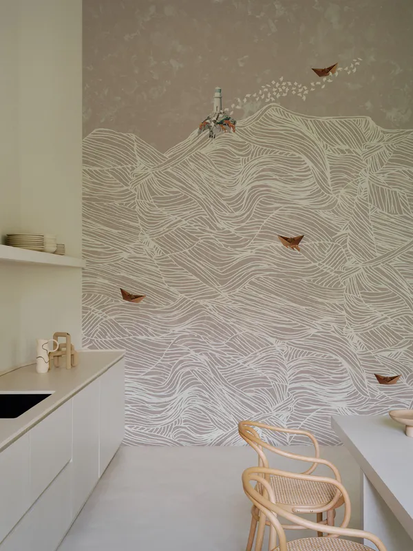 Papier peint Wall & Deco collection Soulful Minimalism — motif Pharos — Maison Esclavissat Mâcon