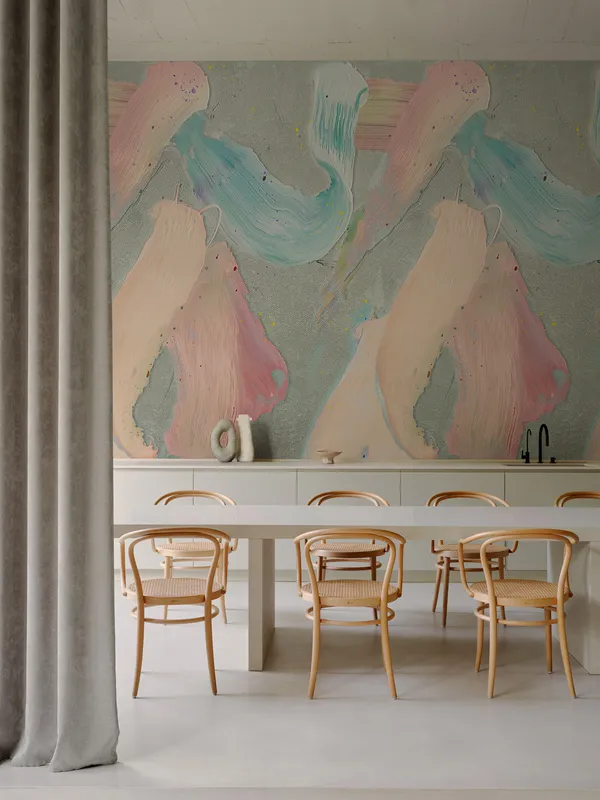 Papier peint Wall & Deco collection Soulful Minimalism — motif Rilievi — Maison Esclavissat Mâcon