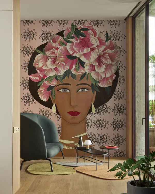 Papier peint Wall & Deco collection Sunday Mood — motif Lanhua — Maison Esclavissat Mâcon