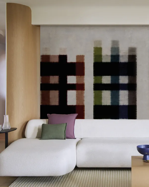 Papier peint Wall & Deco collection Sunday Mood — motif Not a Tartan — Maison Esclavissat Mâcon