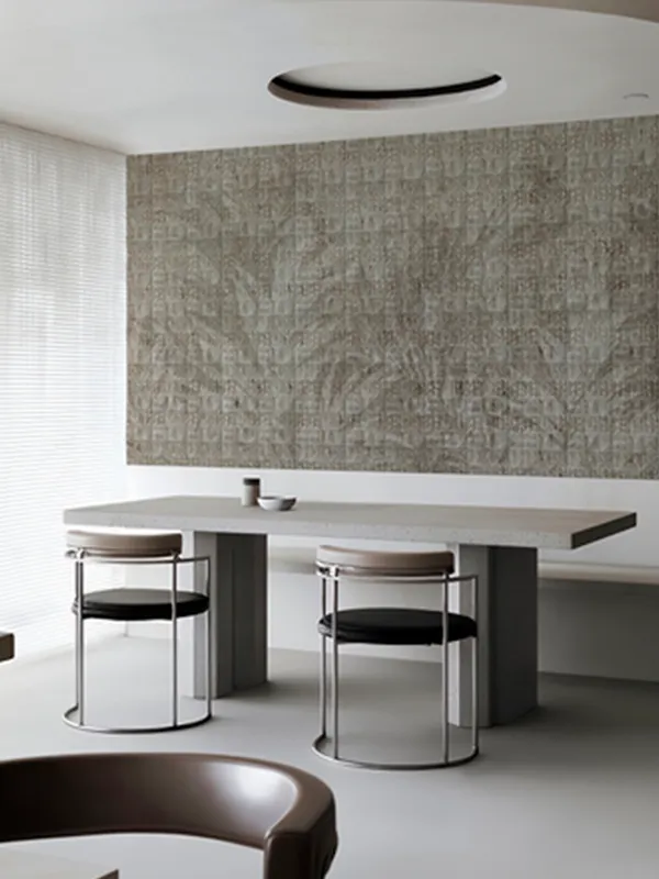 Papier peint Wall & Deco collection Wild is the Wind — motif De Broderie — Maison Esclavissat Mâcon