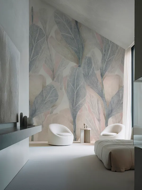 Papier peint Wall & Deco collection Wild is the Wind — motif Fleurs — Maison Esclavissat Mâcon