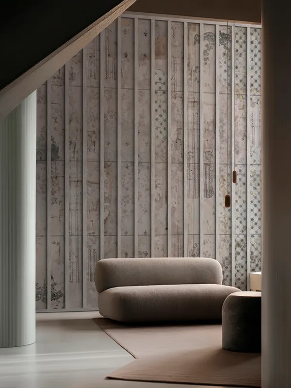Papier peint Wall & Deco collection Wild is the Wind — motif Rosa Spina — Maison Esclavissat Mâcon