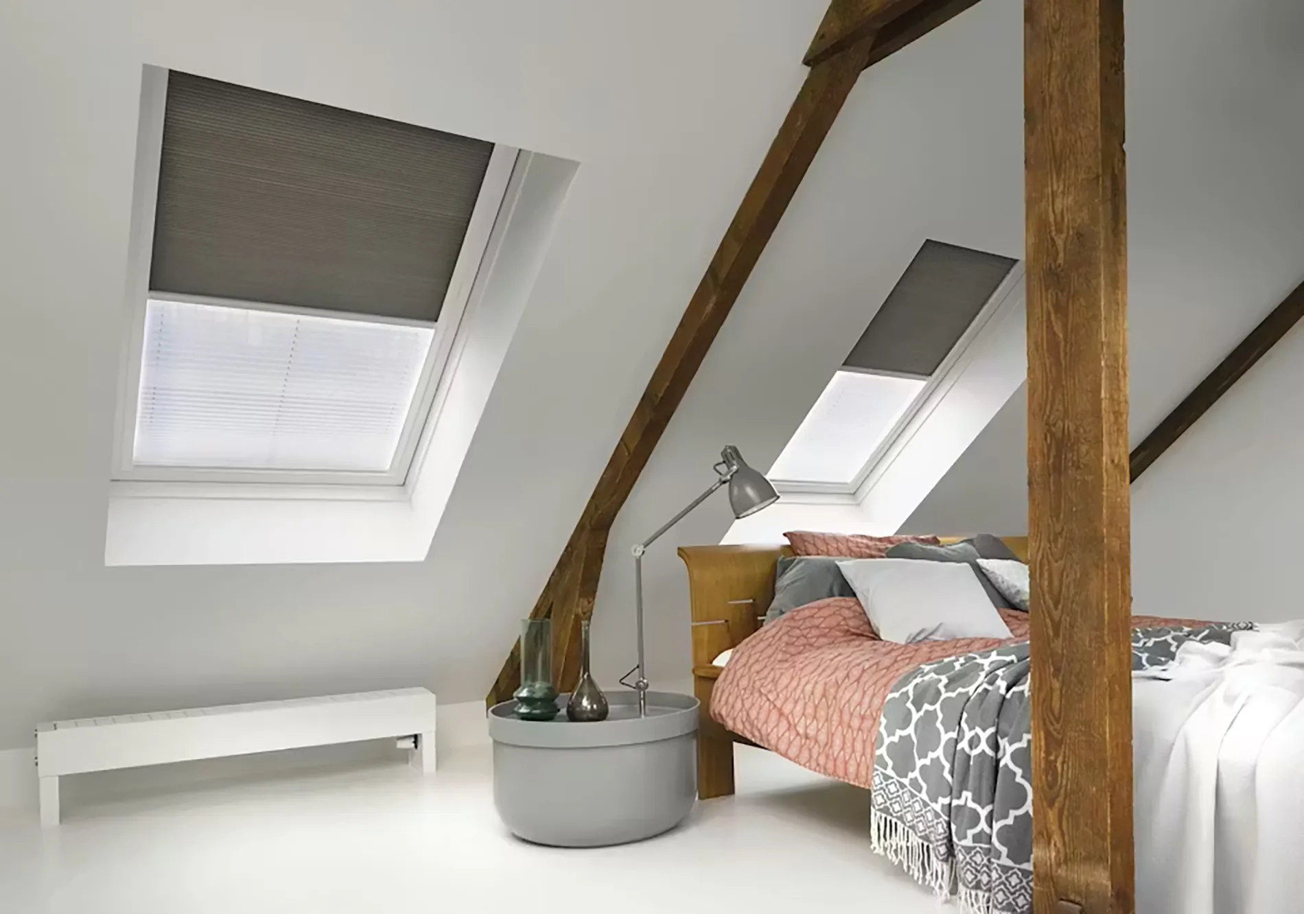 Structure alvéolaire d'un store Duette — isolation thermique et acoustique — Maison Esclavissat Mâcon