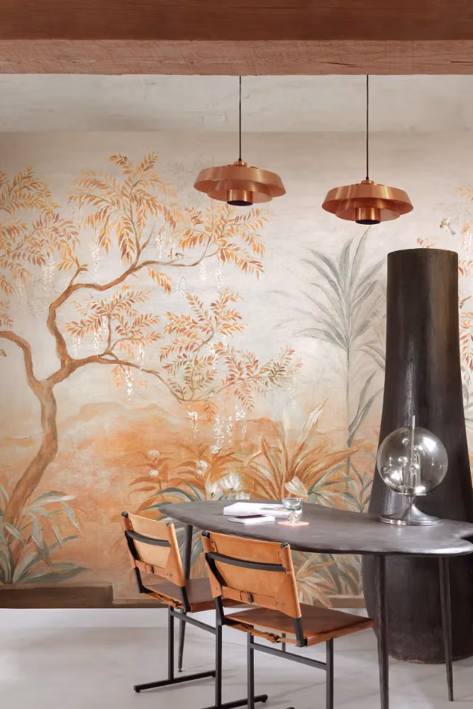 Papier peint Khroma Tessura — Palmira Almond — Maison Esclavissat Mâcon