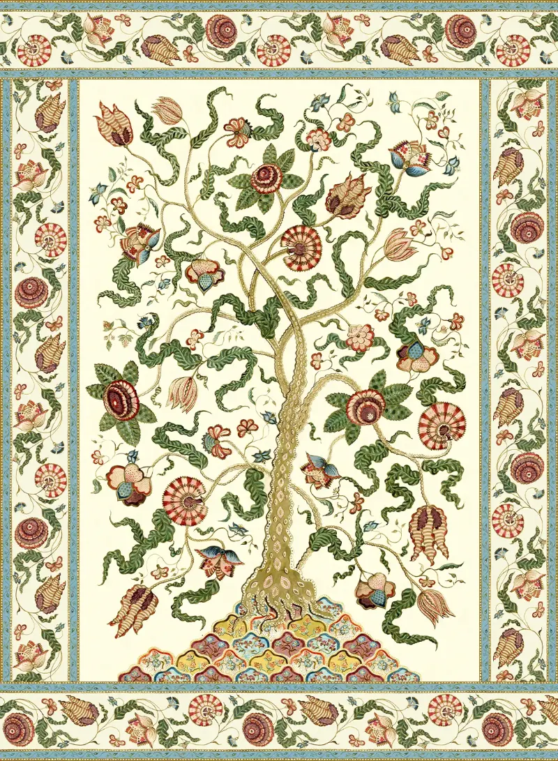 Papier peint Ressource Antoinette Poisson Arbre de Vie ADV01 — Maison Esclavissat Mâcon