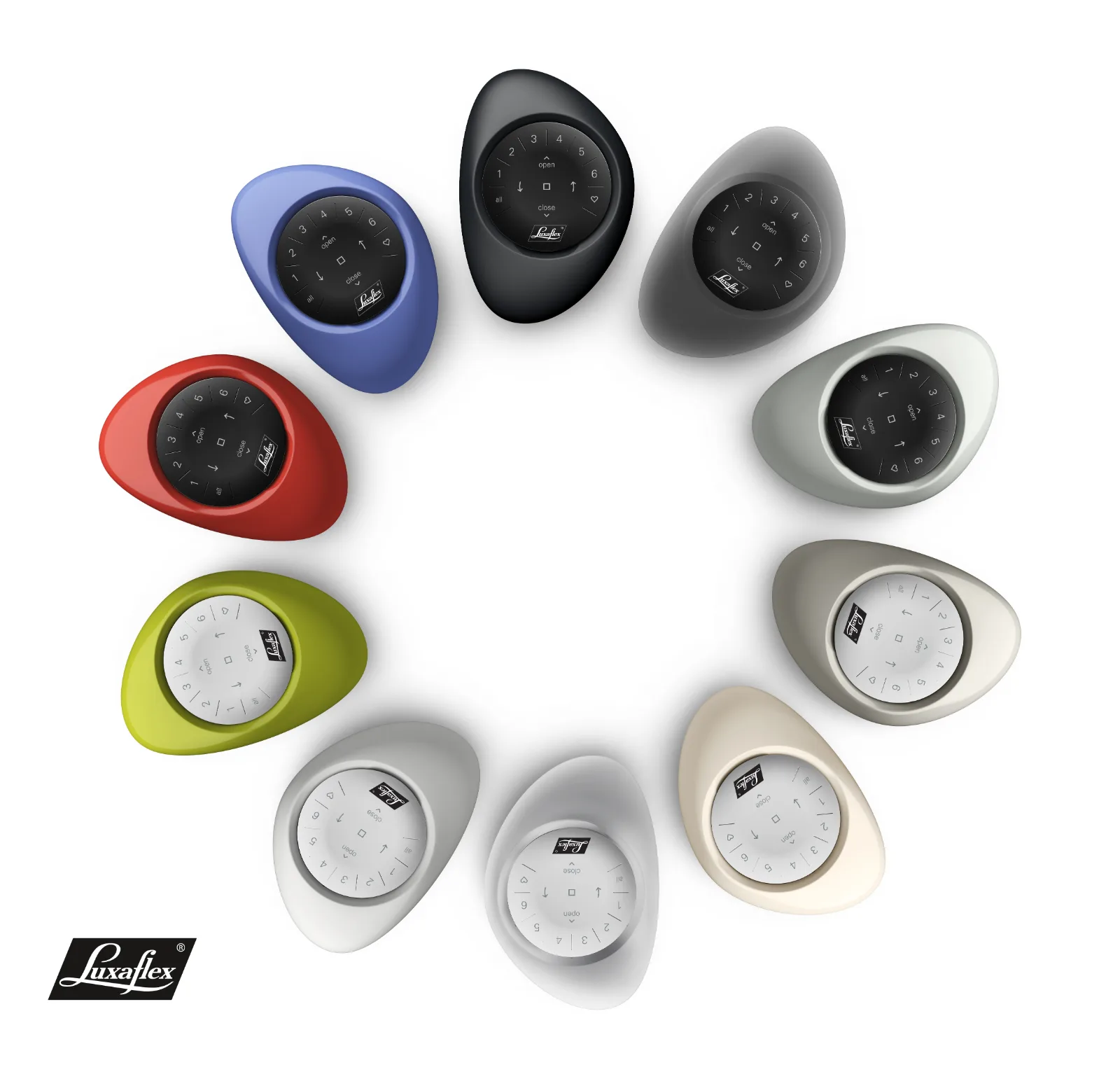 Télécommandes Luxaflex PowerView Pebble en différents coloris — Maison Esclavissat Mâcon